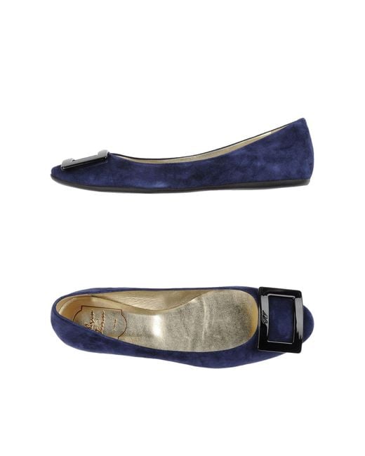 Roger Vivier Blue Ballet Flats