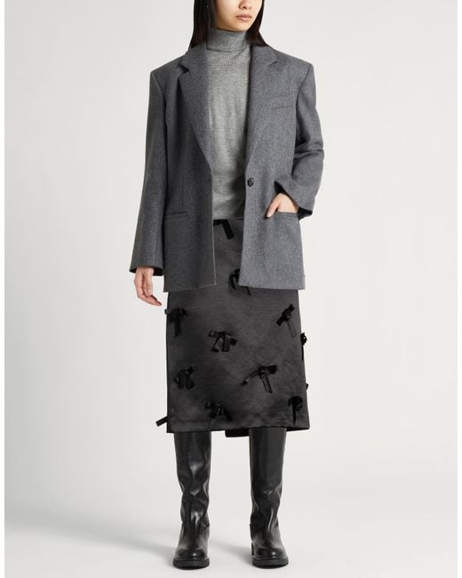 Jil Sander Black Midi Skirt