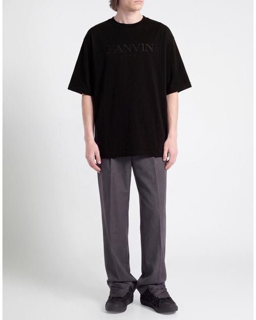Lanvin Black T-Shirt Cotton for men