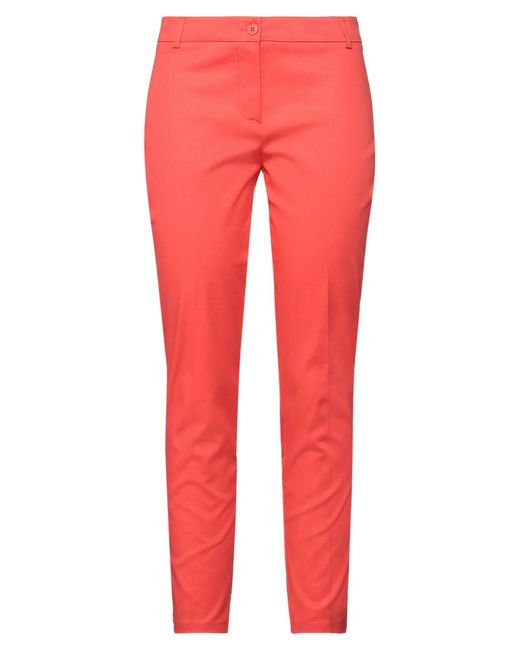 Rinascimento Red Cropped Trousers