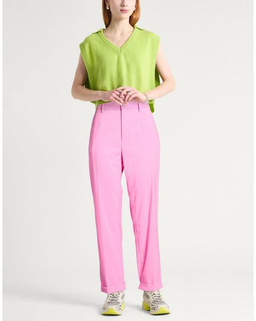 DSquared² Pink Pants Polyester, Elastane
