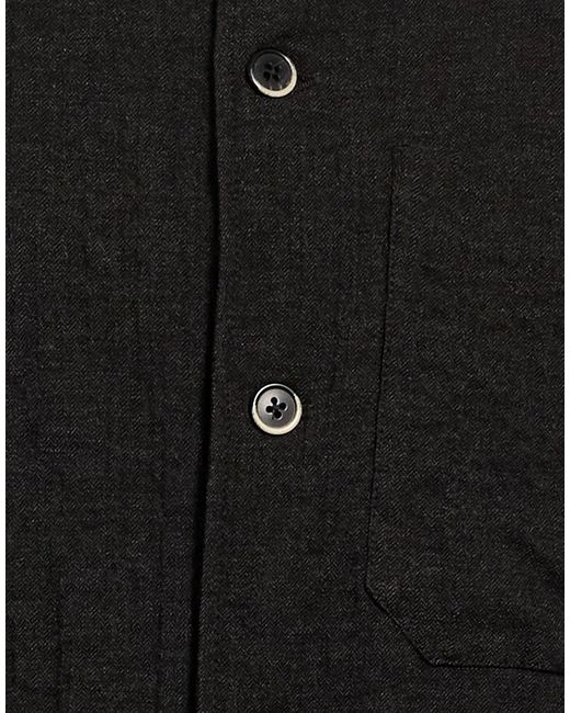 Barena Black Charcoal Shirt Viscose, Wool, Polyamide, Elastane, Polyester for men
