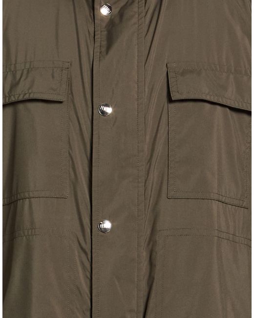 Fedeli Green Military Jacket Polyester for men