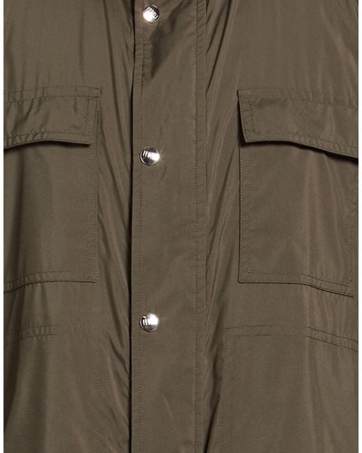 Fedeli Green Military Jacket Polyester for men