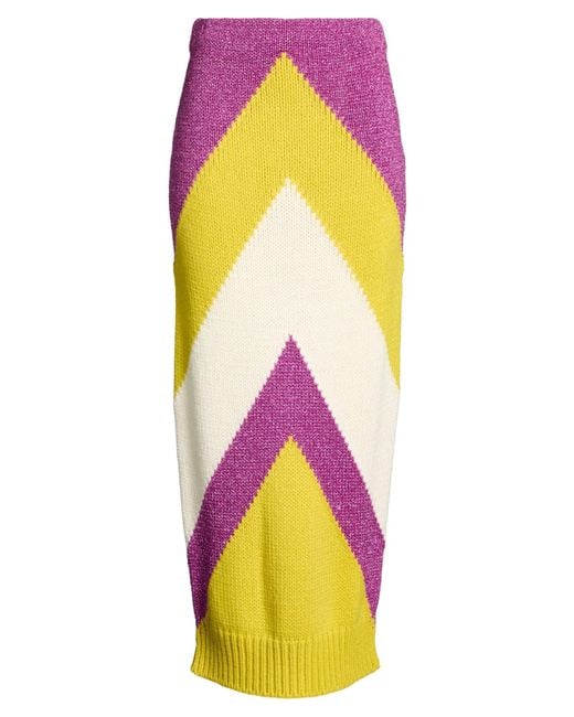 Circus Hotel Multicolor Maxi Skirt Acrylic, Wool, Alpaca Wool, Polyester, Polyamide