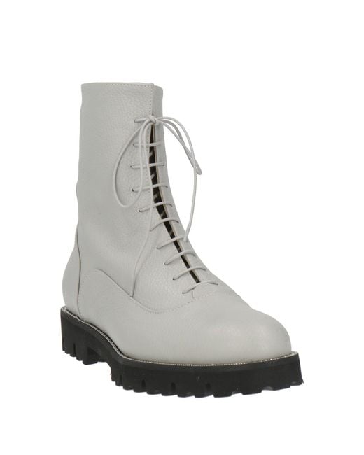 Fabiana Filippi Gray Ankle Boots