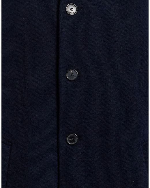 Missoni Blue Midnight Coat Wool, Viscose, Polyester, Polyamide, Elastane for men