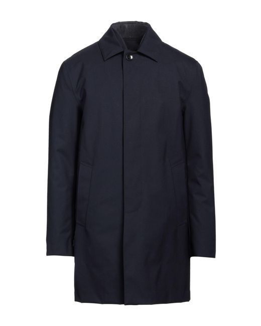 Paoloni Blue Overcoat & Trench Coat for men