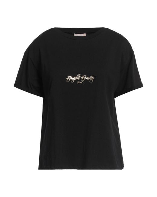 Liu Jo Black T-Shirt Cotton