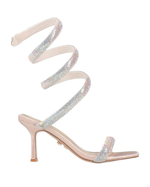 Twenty Four Haitch White Sandals