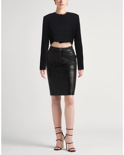 IRO Black Jacket Cotton, Polyester, Polyamide, Metallic Fiber