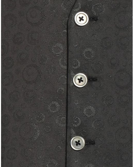 Angelo Nardelli Black Waistcoat for men