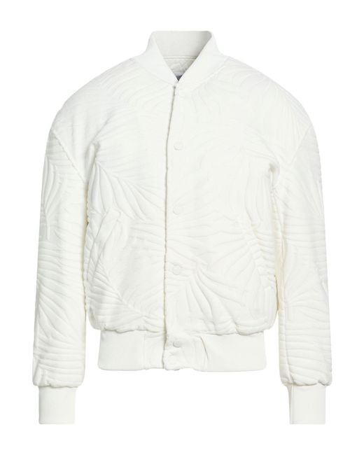 Dondup White Jacket Polyamide, Elastane for men