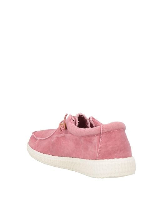 WALK IN PITAS Pink Lace-up Shoes for men