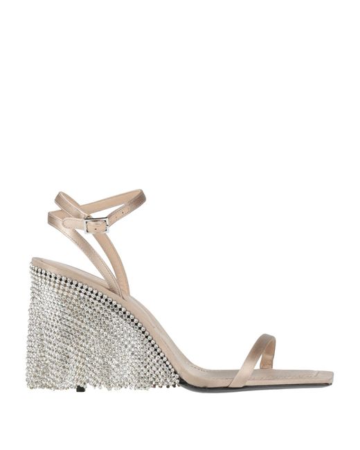 KATE CATE Metallic Sandals Textile Fibers