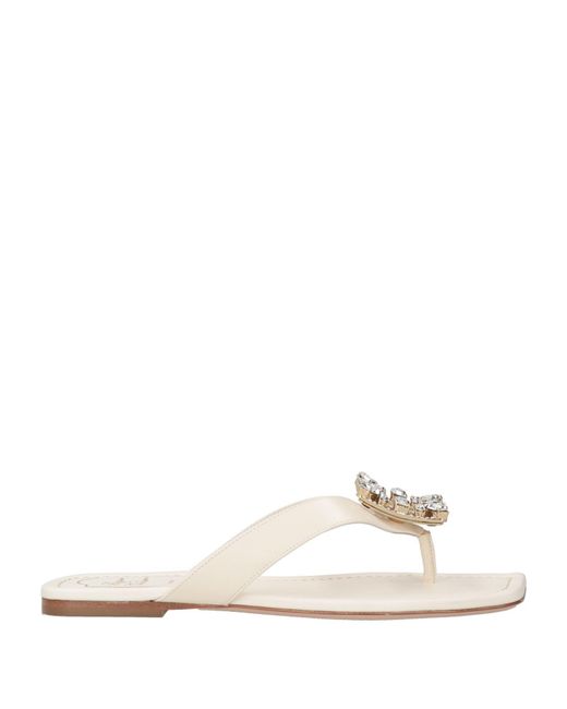 Roger Vivier White Thong Sandal