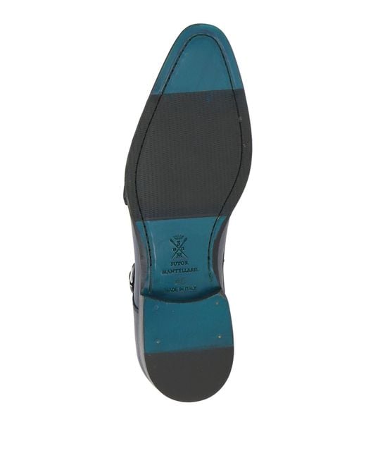 Sutor Mantellassi Blue Loafers Leather for men