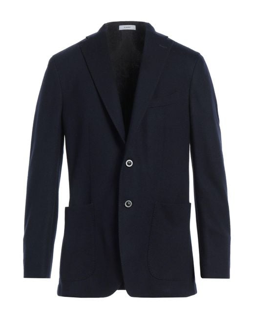 Boglioli Blue Blazer Virgin Wool for men