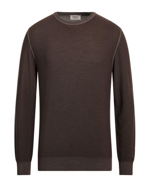 Heritage Brown Sweater for men