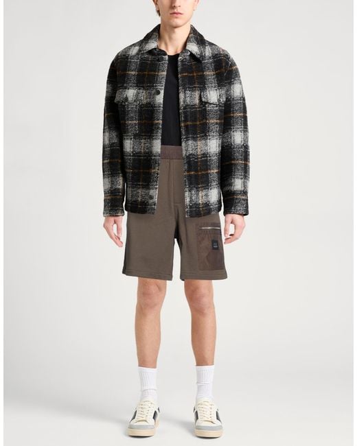 ARMANI EXCHANGE Gray Military Shorts & Bermuda Shorts Cotton for men