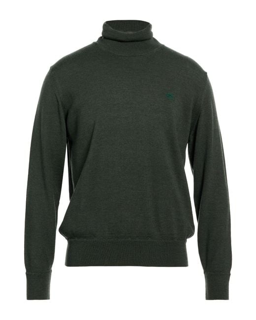 Etro Green Turtleneck Wool for men