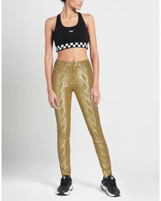 Roberto Cavalli Yellow Pants