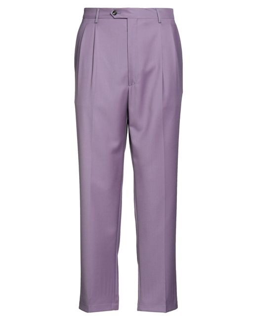 LC23 Purple Pants Wool for men