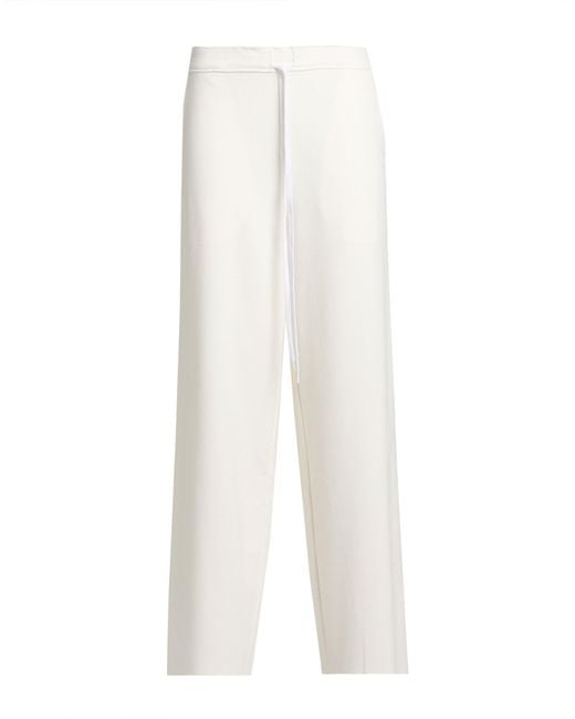 Tadashi Shoji White Pants Polyester, Viscose, Elastane