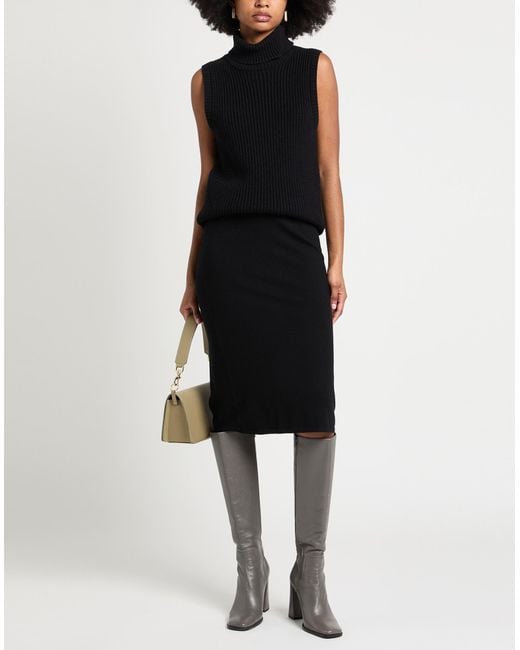 Max Mara Black Midi-Rock