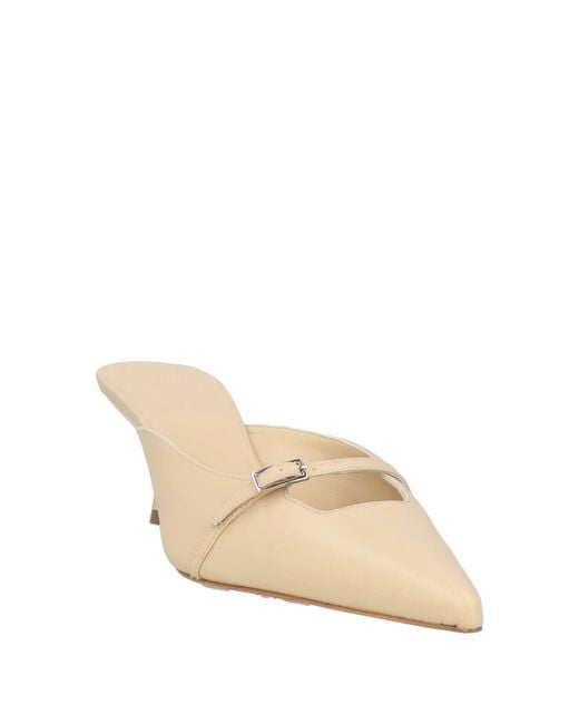Gia Borghini Natural Mules & Clogs