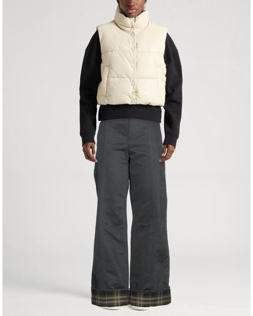 Burberry Gray Charcoal Pants Cotton, Polyamide