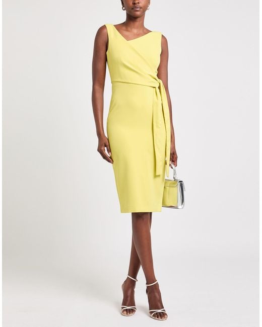 Vestido Midi Sandro Ferrone de color Yellow