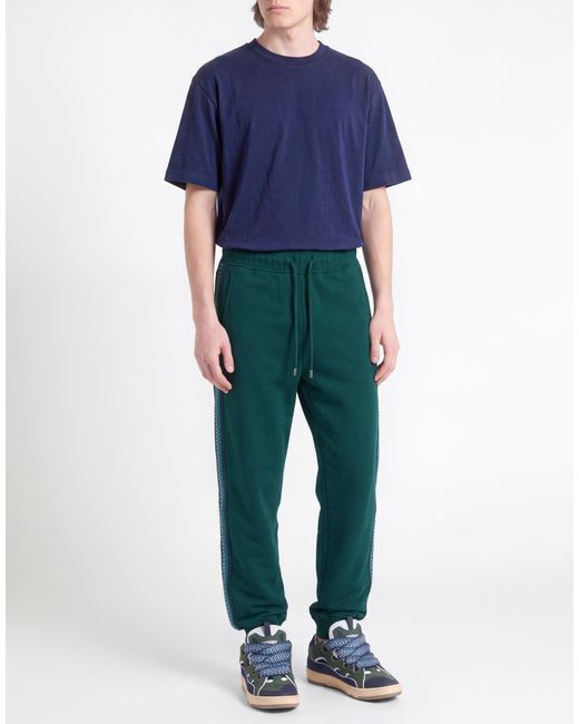 Lanvin Green Pants Cotton for men