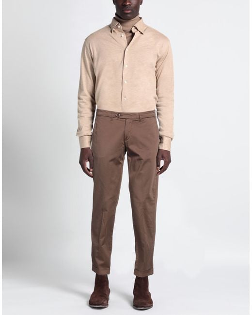 Pantalone di 0/zero Construction in Brown da Uomo