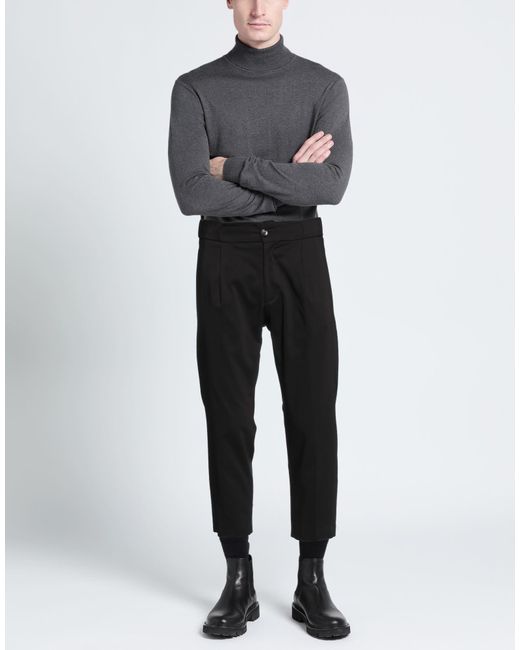 Michael Coal Black Trouser for men