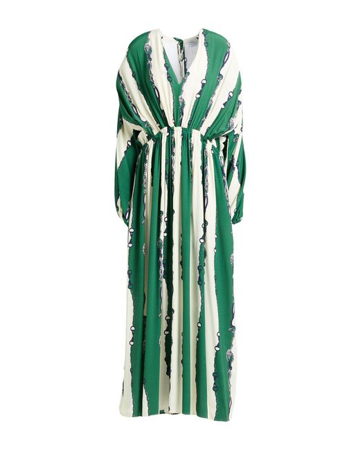 Ballantyne Green Maxi Dress Viscose
