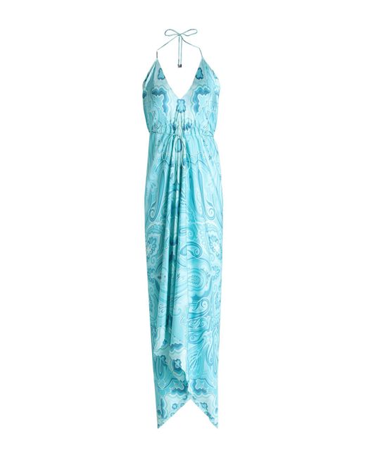 Etro Blue Midi-Kleid