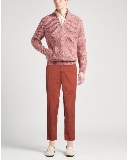 PT Torino Red Pants Cotton, Polyamide, Elastane for men