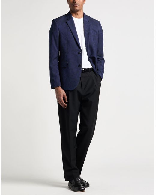 Versace Blue Blazer Virgin Wool for men