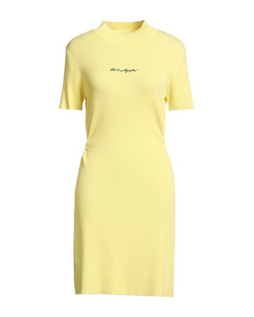 Karl Lagerfeld Yellow Mini-Kleid