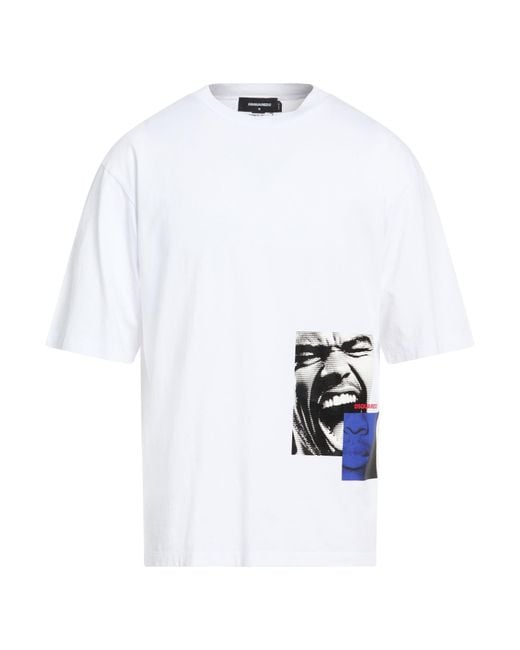 DSquared² White T-Shirt Cotton for men