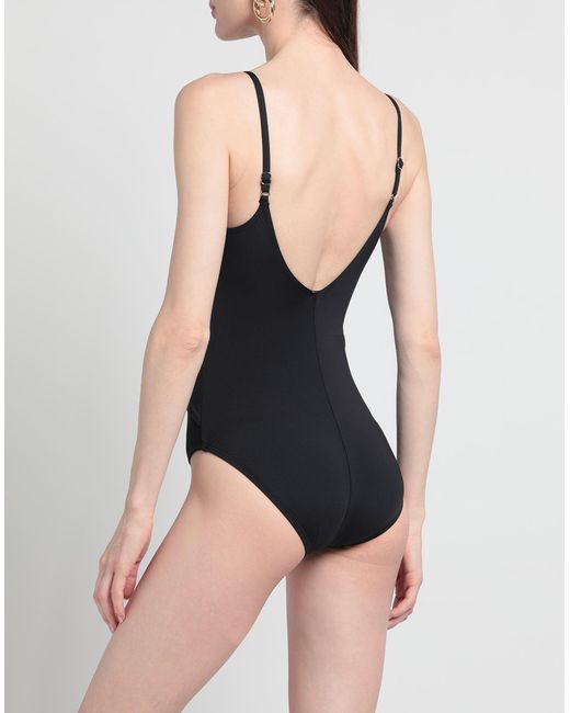 MICHAEL Michael Kors Synthetic One-piece Swimsuit in Black | Lyst Australia