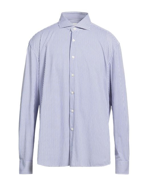 Xacus Blue Shirt Polyamide, Elastane for men