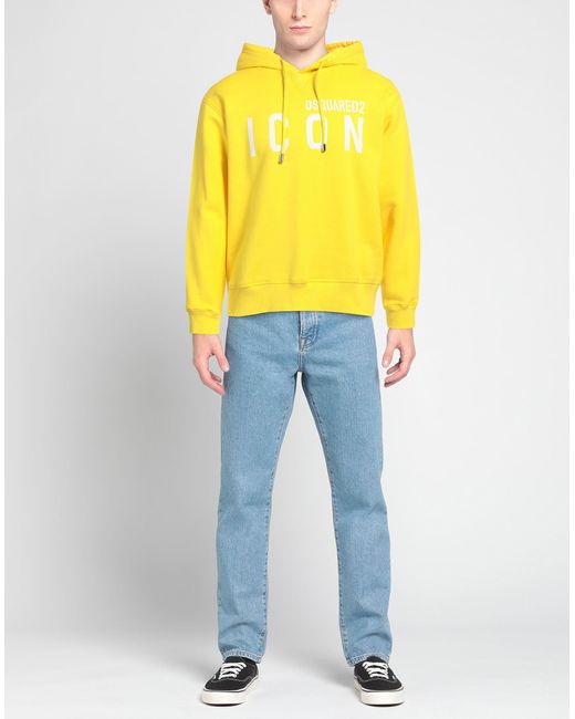 DSquared² Yellow Sweatshirt for men