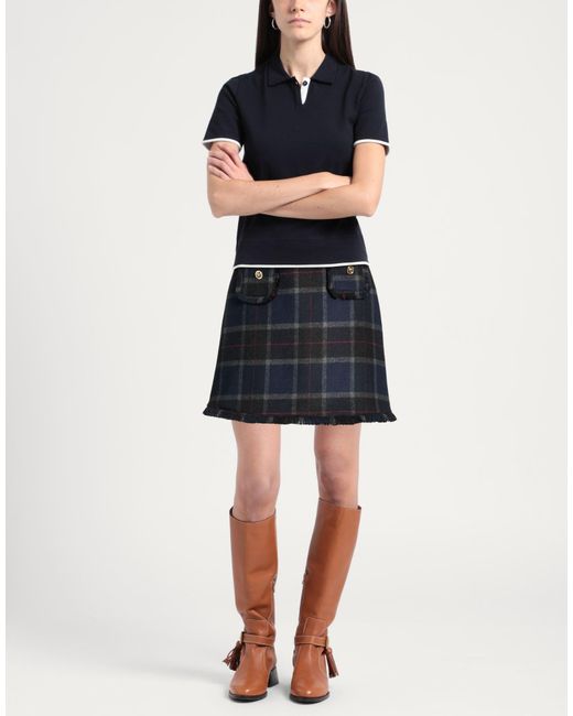 Shirtaporter Blue Mini Skirt