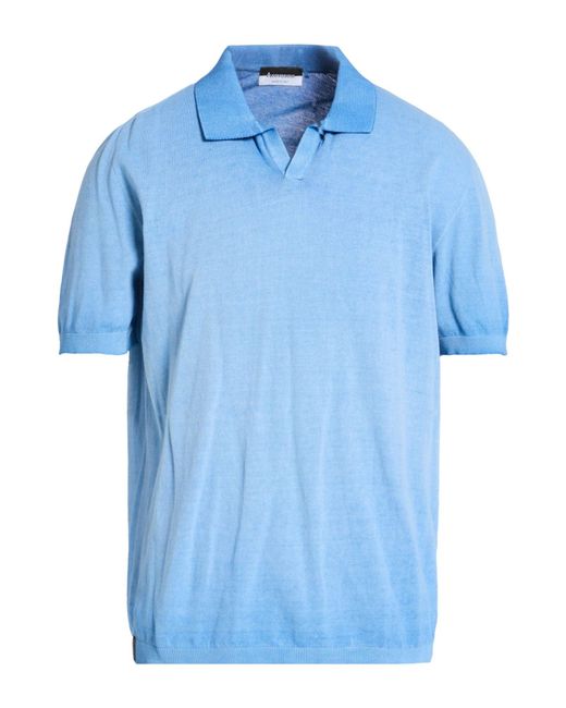 AROVESCIO Blue Polo Shirts for men