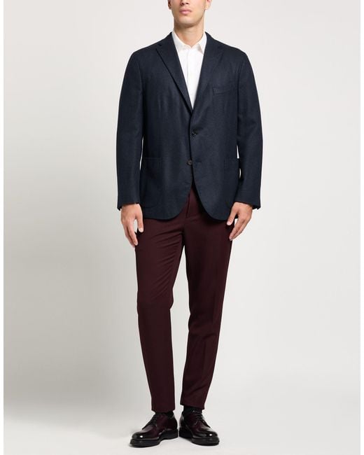 Boglioli Blue Blazer Wool, Polyamide for men