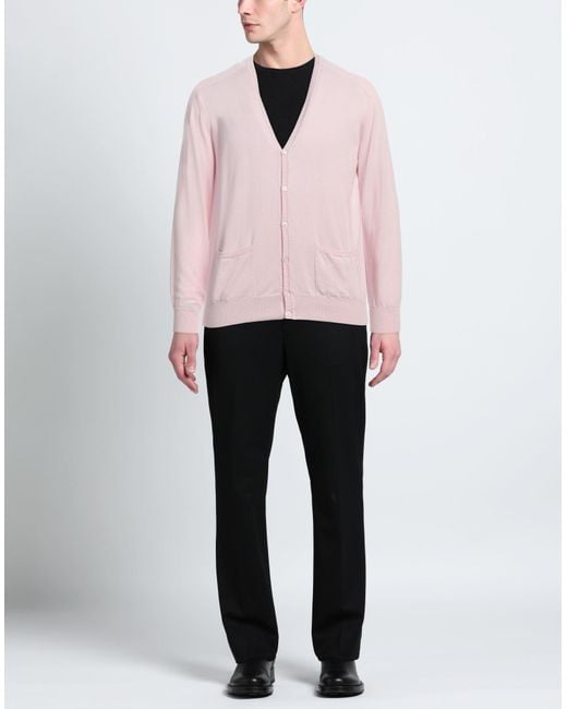 Canali Pink Cardigan for men