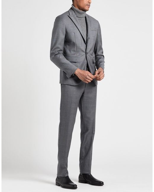 DSquared² Gray Suit Virgin Wool for men