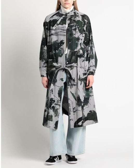 Y's Yohji Yamamoto Gray Overcoat & Trench Coat